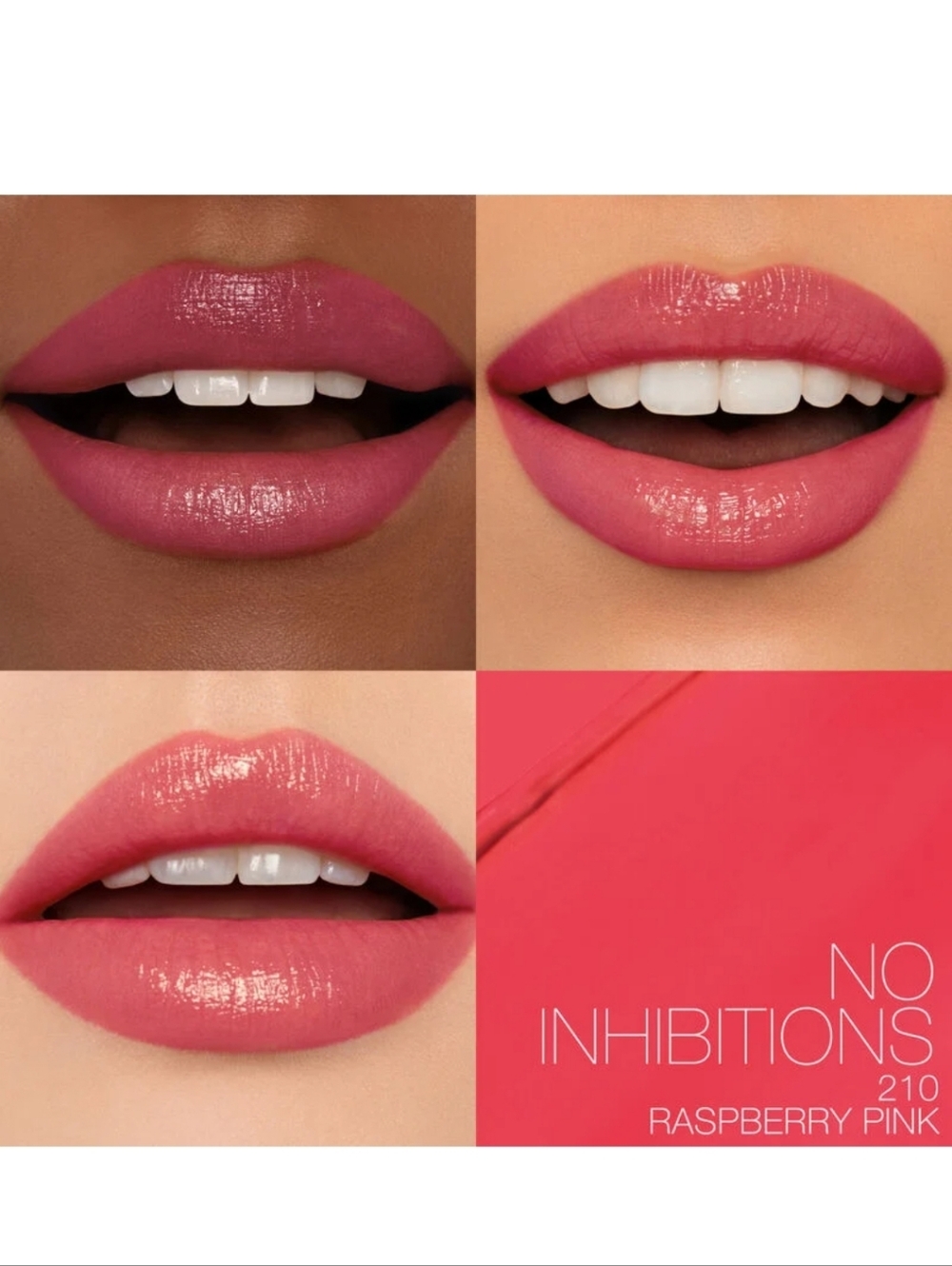 🌺NARS No Inhibitions Afterglow Sensual Shine Lipstick Raspberry Pink - Picture 2 of 7